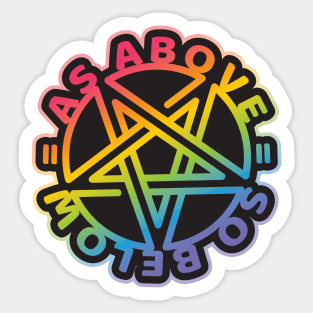 Equality Above & Below - PRIDE - dark Sticker